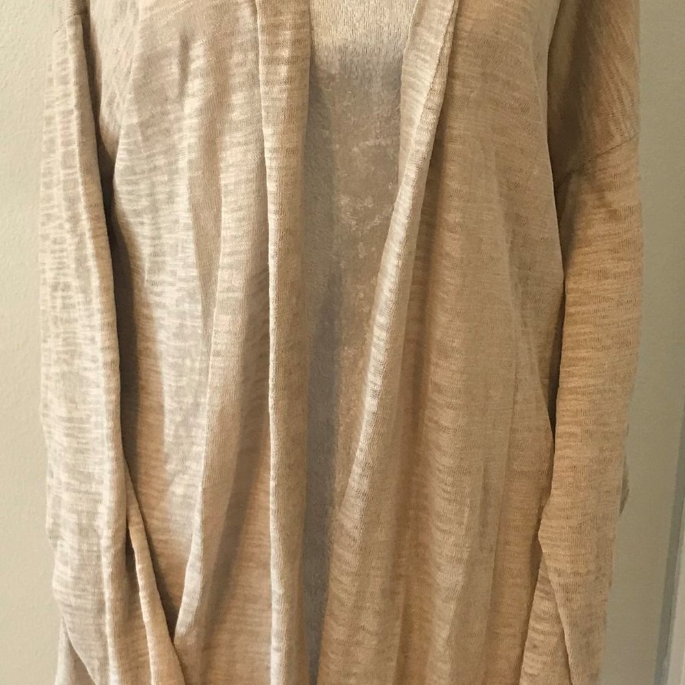NWT Tommy Hilfiger Taupe Long Cardigan Sweater XL